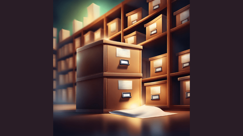 Blockchain e Bassezze Umane Immagine di un archivio tradizionale